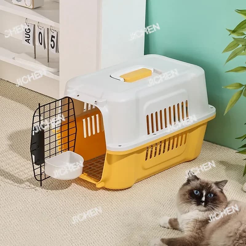 Valigia per animali domestici JC, trasportino per gatti, gabbia da viaggio sicura per cani e gatti, cuccia per animali domestici