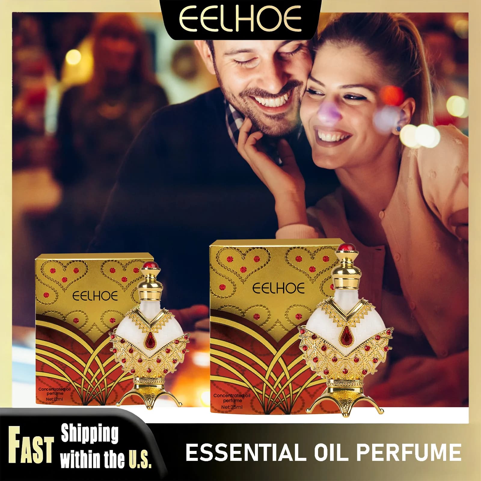 Olio profumato concentrato EELHOE, incantevole bouquet floreale con lavanda, profumo arabo esotico per donna, fragranza a lunga durata