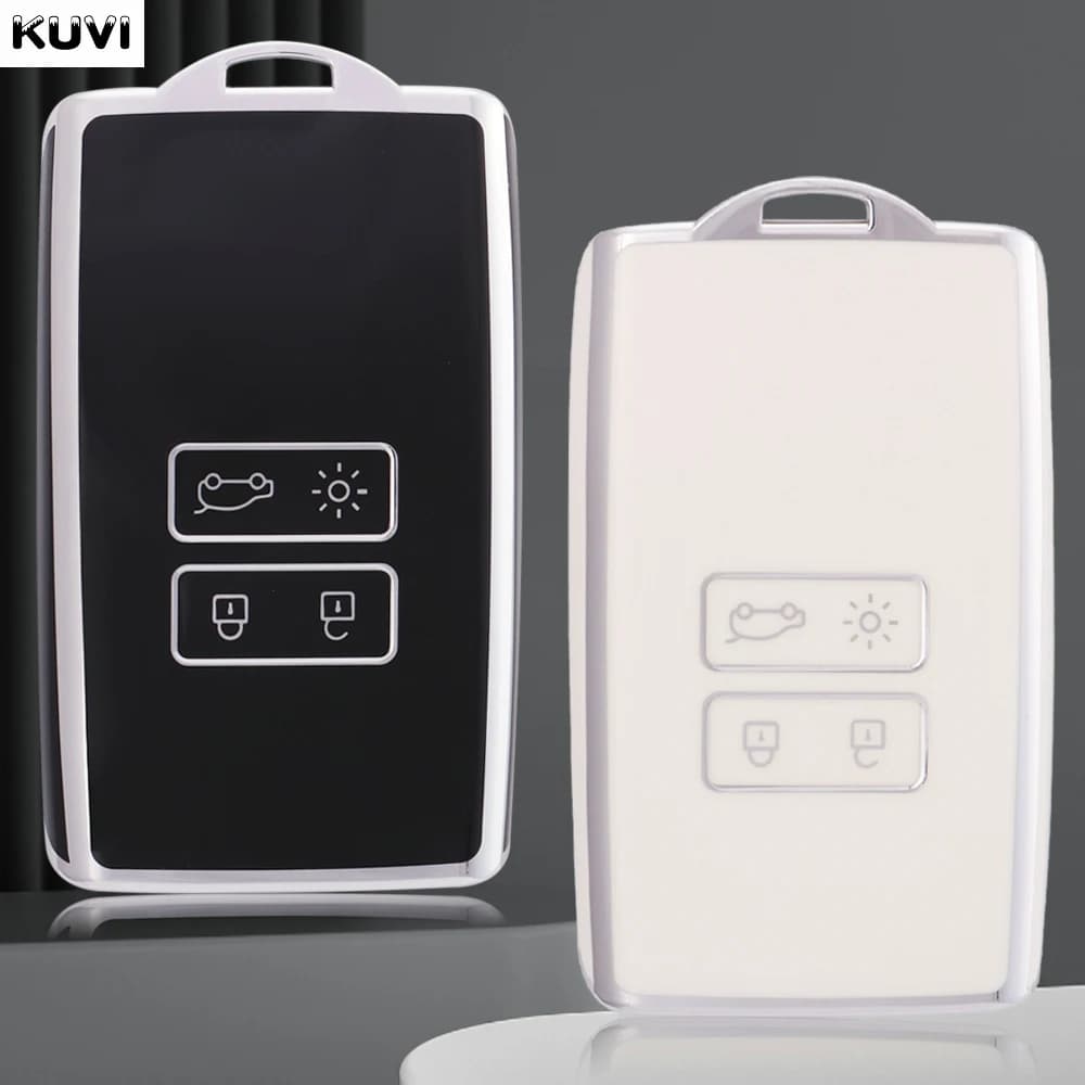 10 pz/lotto TPU Chiave Dell'automobile Caso Della Copertura Borsette Per Renault Koleos Captur Megane Clio Scenic Talisman Arkana Per Dacia Sandero Carta Fob