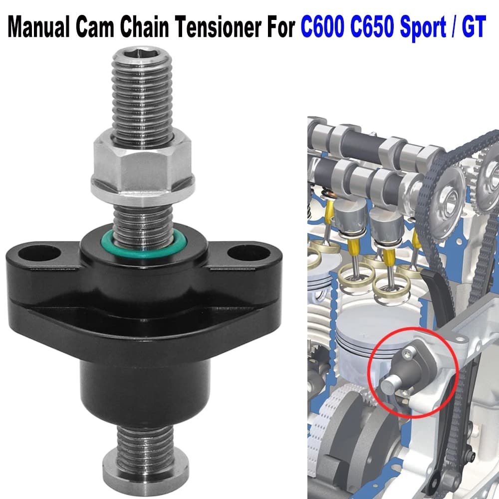 Regolatore tendicatena a camma di distribuzione manuale CNC per BMW C650GT C650 C600 Sport K18 K19 Modelli 2011-2020 -Sostituisce OE. 11318567912