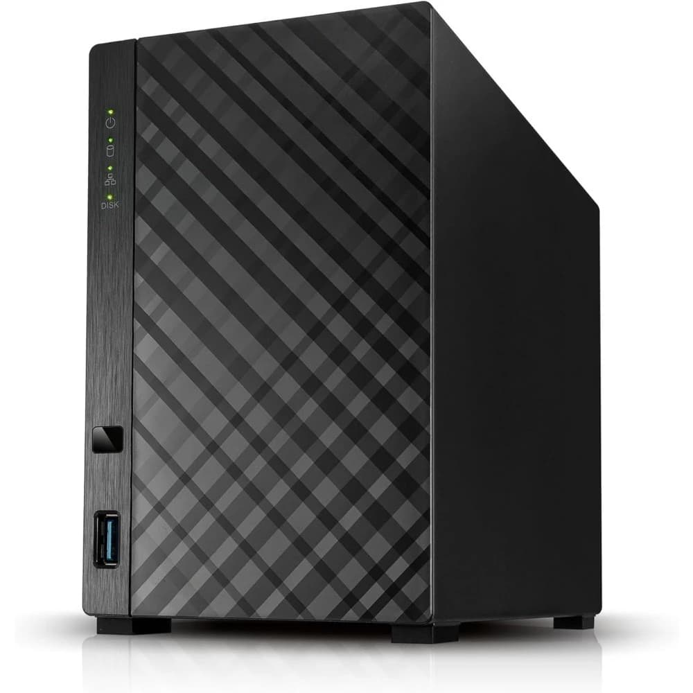 NAS a 2 Bay con Processore Quad-Core da 1.7GHz, Porta 1GbE, 1GB di RAM DDR4 - Cloud Storage Personale Privato per Casa e Piccoli Uffici