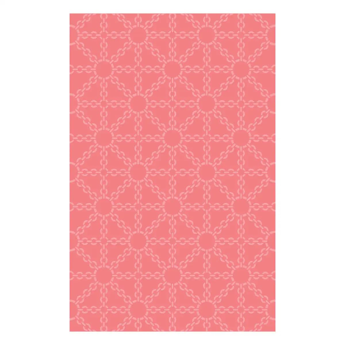 2025 New Luxe Lattice Hot Foil Per DIY Scrapbook Decorazione artigianale Modello di goffratura Forniture Biglietto d'auguri Album Goffratura