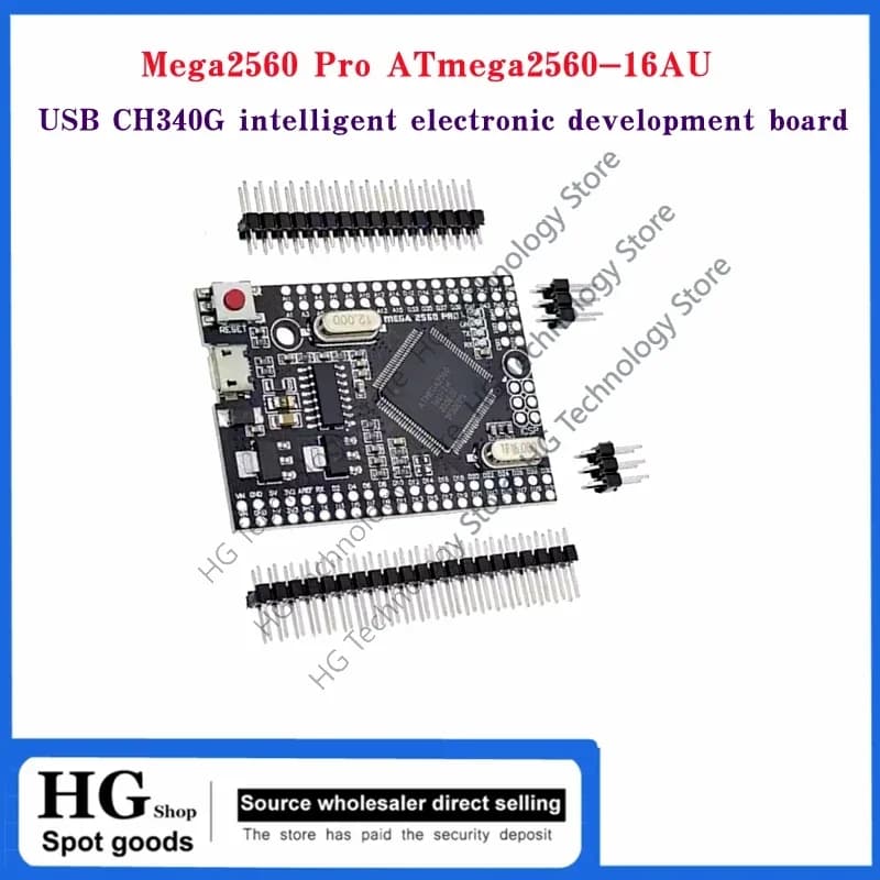 1 Pezzo/Lotto Mega 2560 PRO MINI 5V (Integrato) CH340G ATmega2560-16AU con Connettori Maschio Compatibile con Arduino