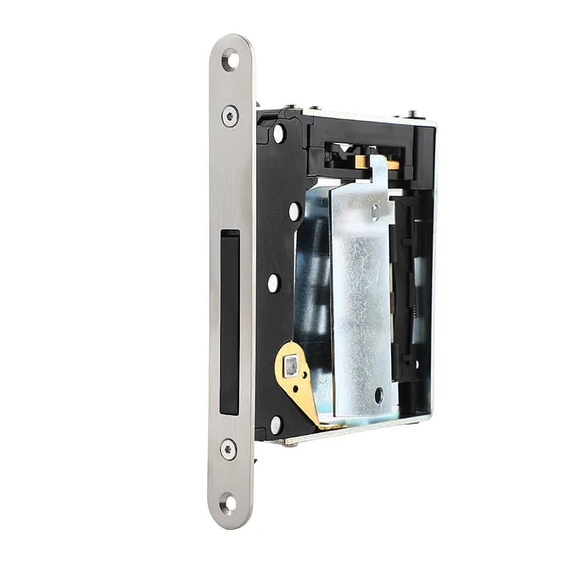 Serratura per porta nascosta Serratura magnetica silenziosa bifacciale Maniglia per serratura per porta in legno divisa nascosta