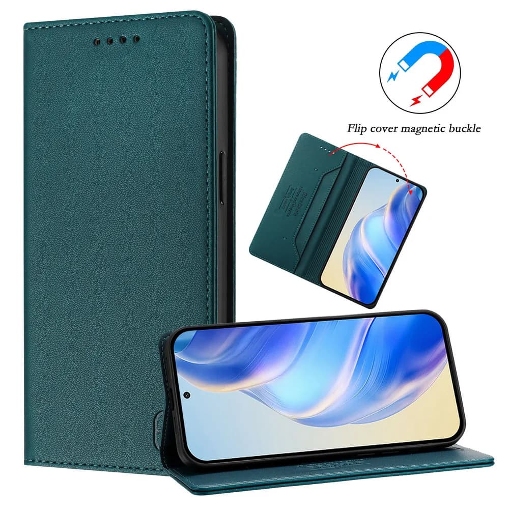 Per OPPO Realme 16 15 14 13 Pro Plus 5G RFID Custodia a Libro in Pelle con Funzione Portafoglio, Cover Magnetica per Realme 13 Plus 15T 15X 14T 14X 16 Pro