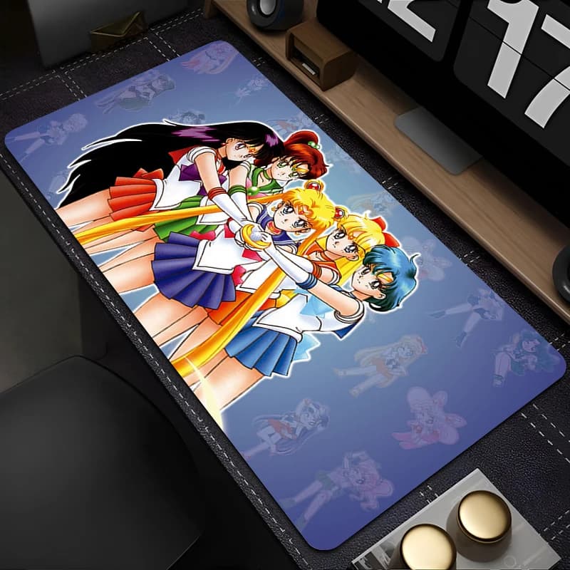 Tappetino per mouse XXL S-Sailor Moon Kawaii, accessori da gaming, tappetino per tastiera per notebook, mini PC, gamer, tappetino da scrivania, tappetino per mouse Magical Girl