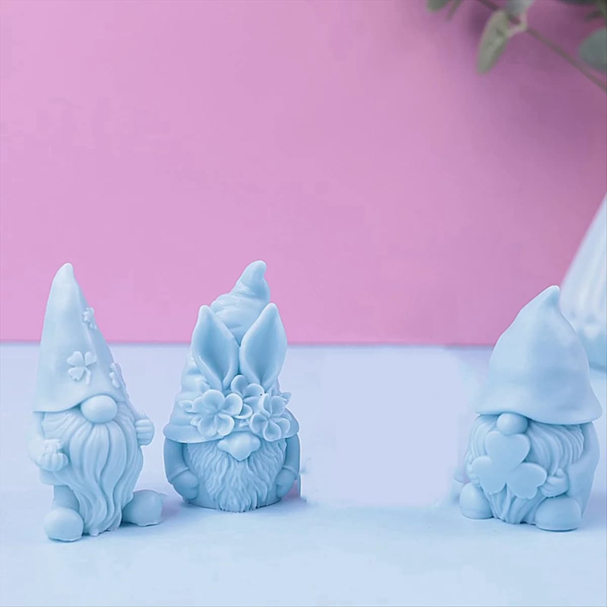 BAAU Stampo per candele in silicone nano 3D - Ritratto di Babbo Natale, cioccolato fai da te, sapone, artigianato in resina e gesso, idee regalo per la casa
