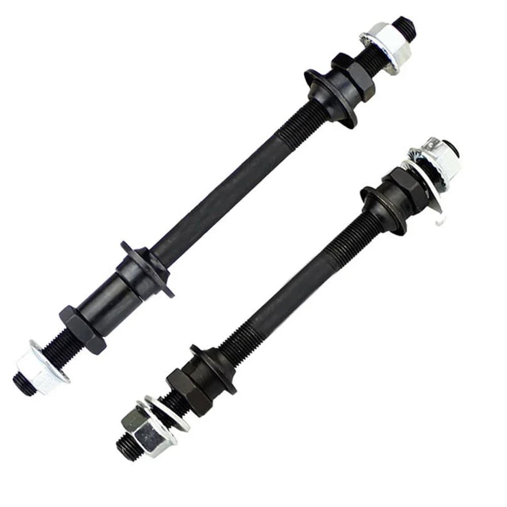 1pcs 150/180mm MTB Bike Front Rear Wheel Hub Axle Metal Bicycle Solid Spindle Shift Shaft Lever Cycling Replacement Accessories