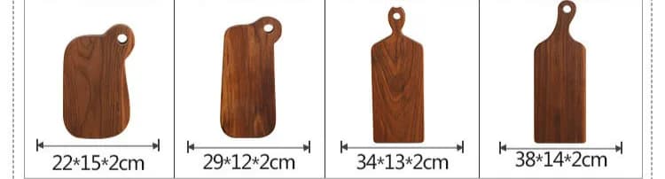 Creative Black Walnut Wooden Pizza Board - Multipurpose Chopping Block, Food Plate, & Tray for Pizza, Sushi, & Bread - Unpainted