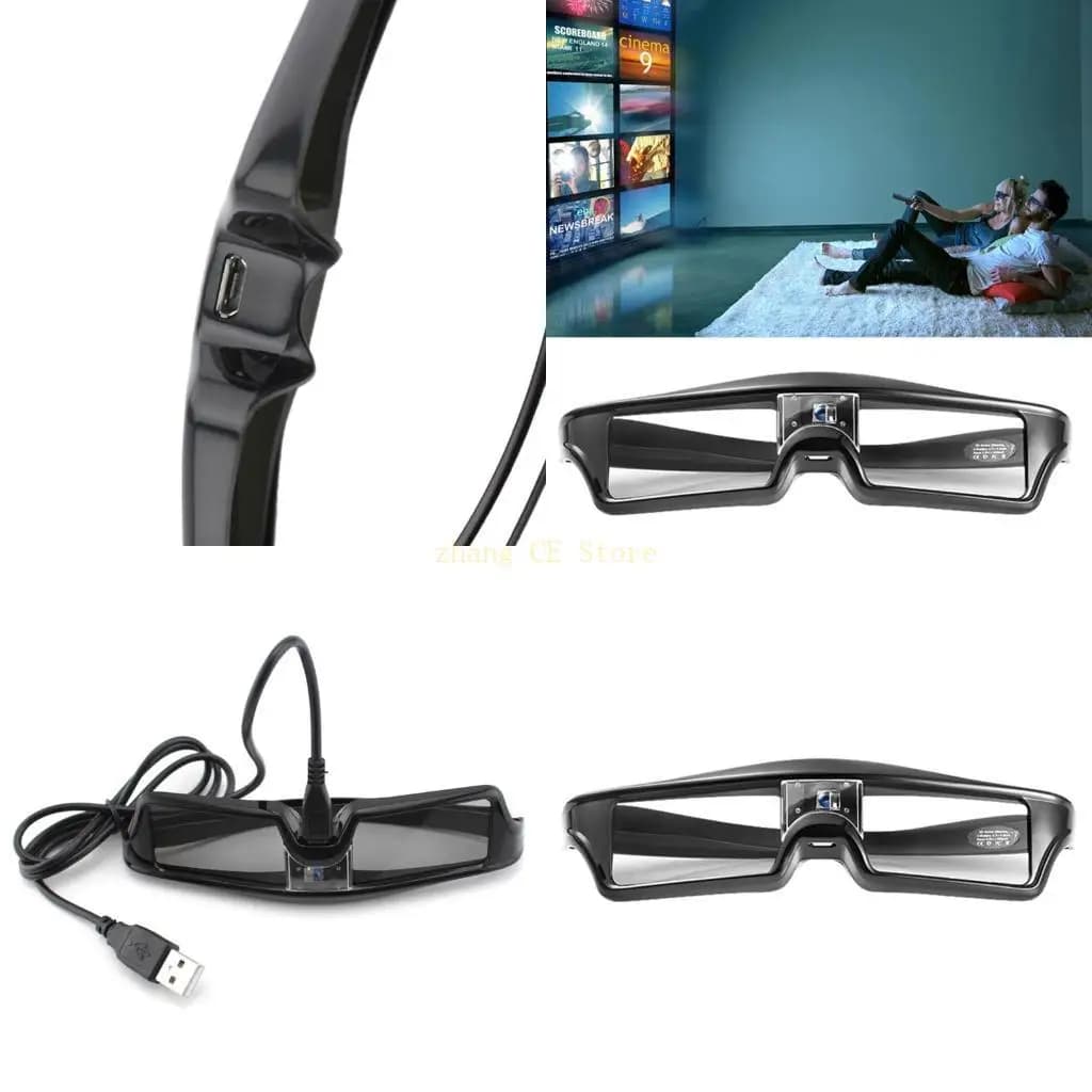 Occhiali da sole per otturatore M5TD ricaricabile per Optama DLP-Link per per