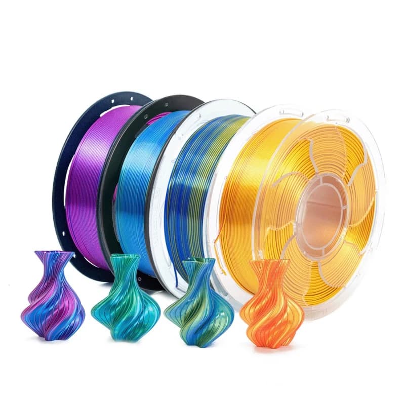 1KG Silk Texture Dual Color PLA Filament 3D Printing Material for FDM 3D Printers