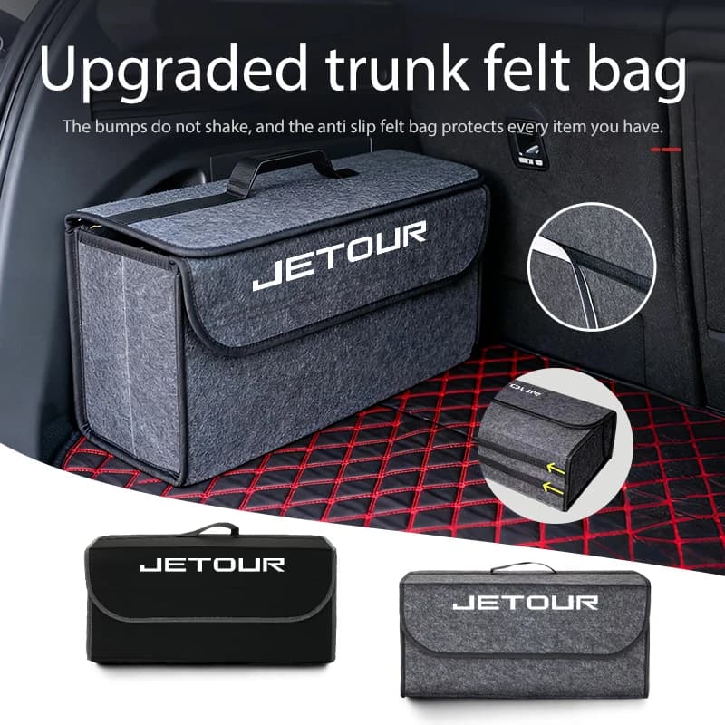 Universal Car Trunk Storage Box Portable Travel Organizer Bag For Jetour X70 PLUS‌ FL‌ Shanhai L9 T2‌ T1 T2 i-DM X50‌ G700‌ X‌
