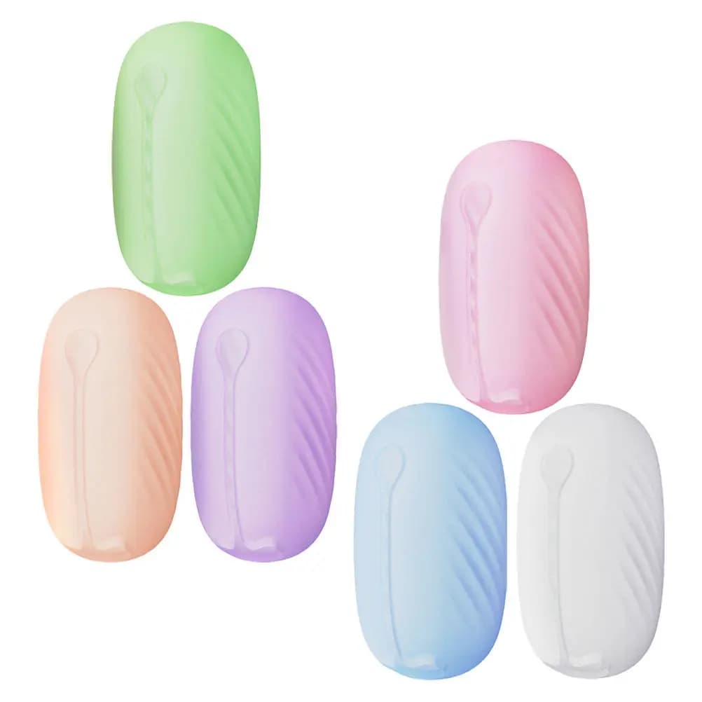 Set di 6 Cappucci Protettivi in Silicone per Spazzolini da Denti, Custodie Portatili per Viaggi, Organizzatore per Conservazione Spazzolini