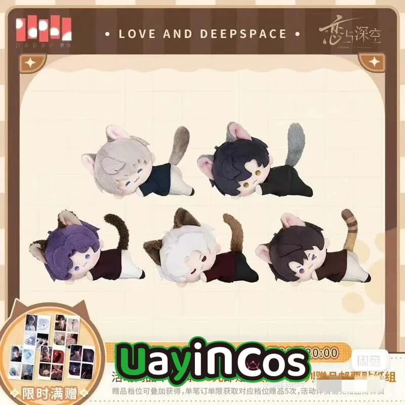 In Stock Original Love and Deepspace Rafayel Sylus Caleb Your Cat Misses You Stuffed Plushies Doll Clothes Keychain Bag Anime