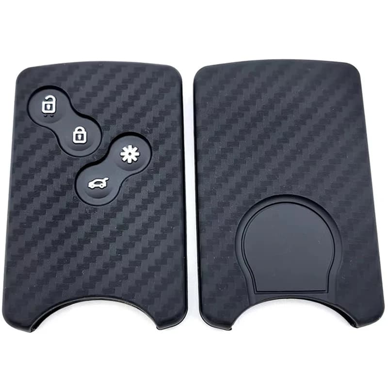 Custodia protettiva per chiave auto in silicone per Renault Kadjar Captur Clio Megane 2 3 4 RS Koleos Logan Scenic Duster Accessori per carte