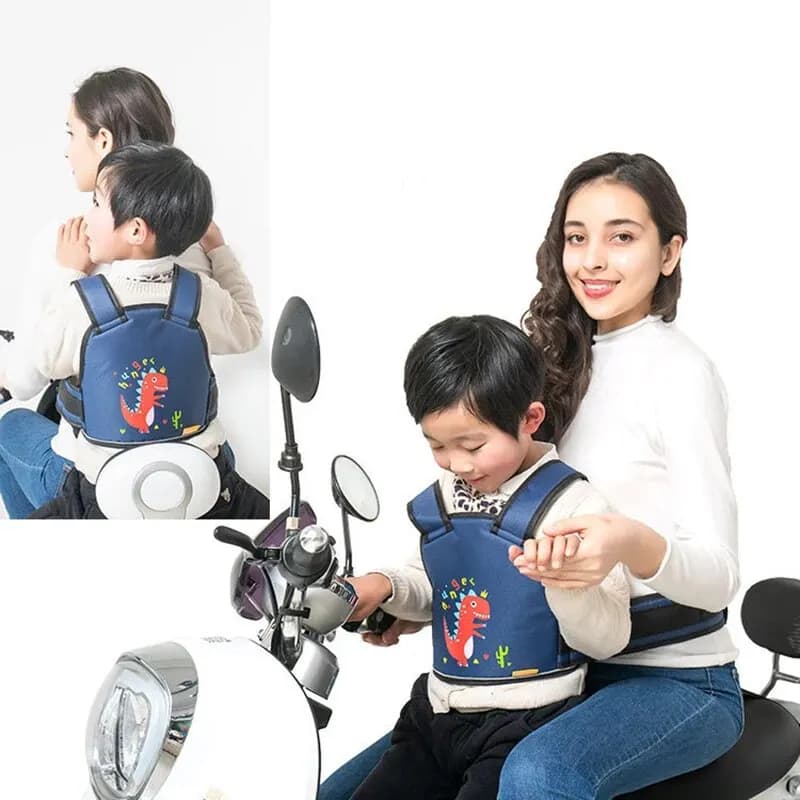 Cintura di Sicurezza per Bambini, Cinghia per Auto Elettrica, Cinghia per Ciclismo, Protezione per Moto, Cintura Anticaduta, Fascia Regolabile