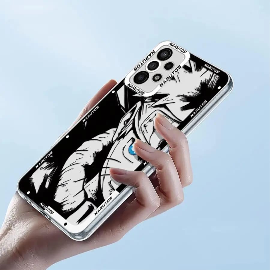 Custodia morbida per telefono per Samsung Galaxy S24 S23 Ultra S22 FE Nota 20 Ultra 10 S25 Edge S20 Plus S21 Anime N-arutos Cool