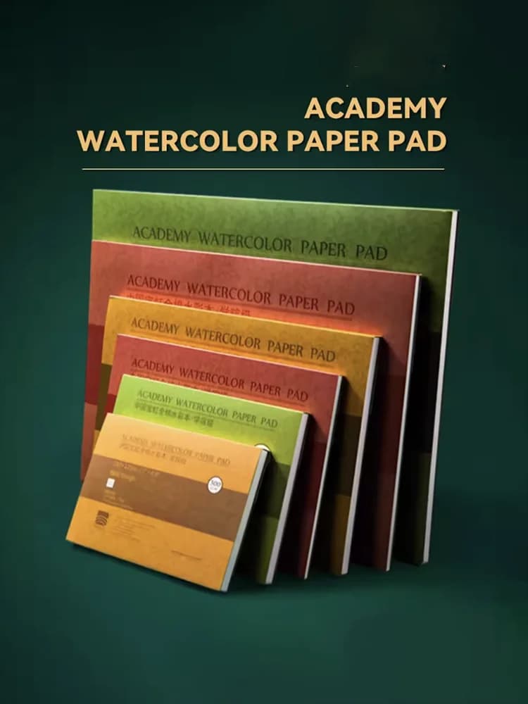 BaoHong Watercolor Paper 100% 300g Cotton Sketchbook Sealing Pad 32K 16K 20 Sheets 300gsm Painting Book For Drawing Supplies