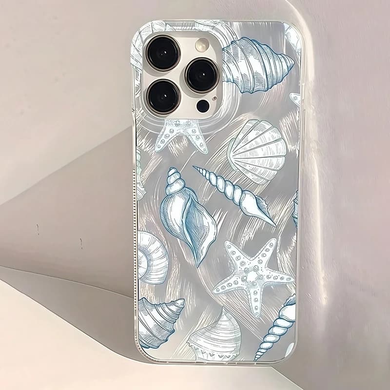 Seashell Element Starfish Pattern Case For Samsung S26 Ultra Cases Galaxy S25 Plus S24 FE S23 S22 A16 A36 A56 A55 A54 A53 Cover