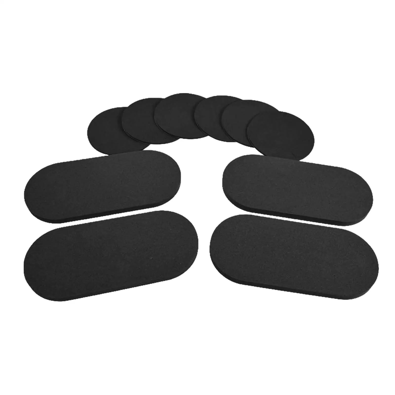 10 pezzi cuscinetti adesivi Patch per grancassa pratica cuscinetti per batteria protezioni per bacchette durevoli per accessori batteria per strumenti musicali