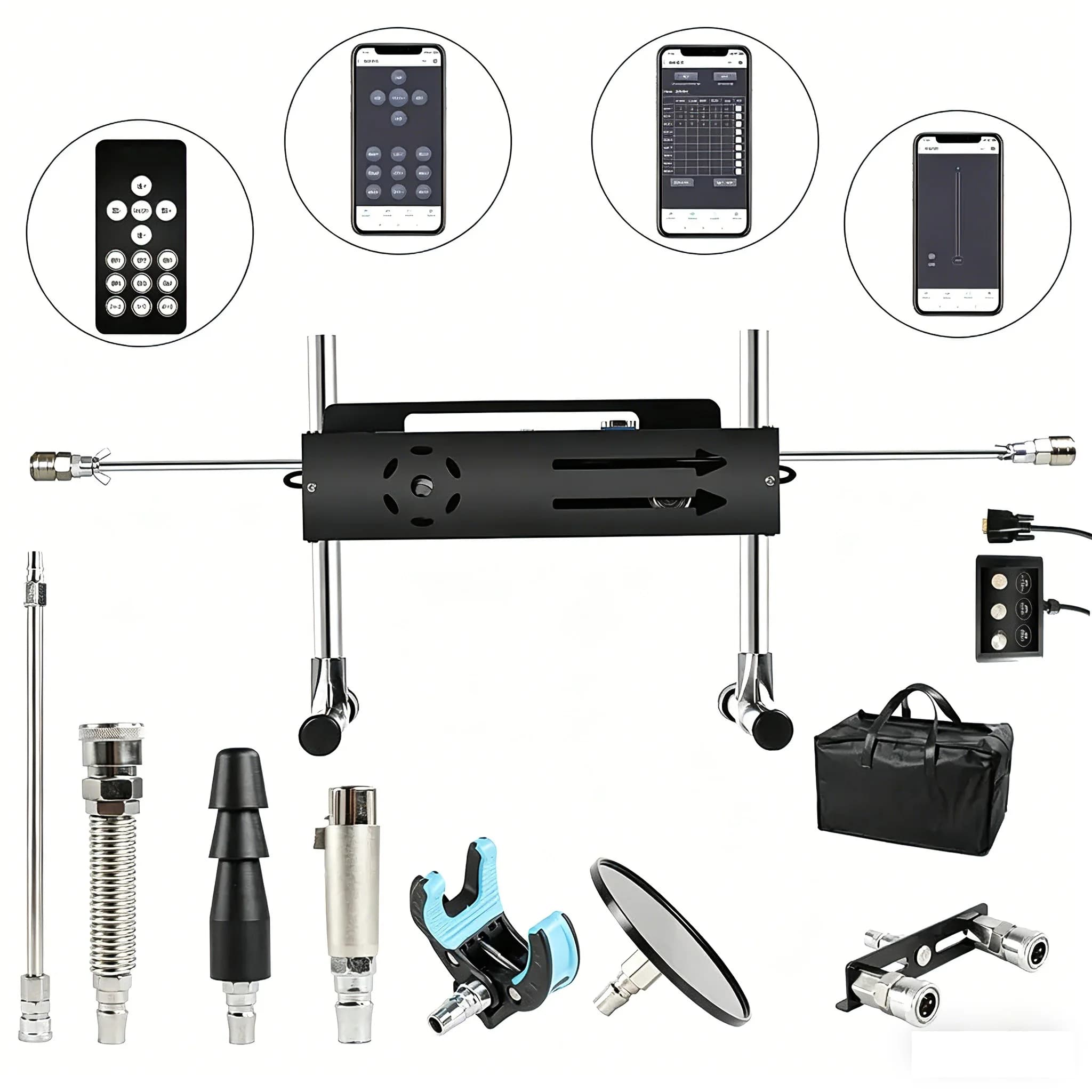 Macchina del sesso APP wireless da 200 W con funzionalità straordinari, potente, tutto l'angolo regolabile, nessuna macchina con retro in movimento, giocattoli sessuali stroke1-15 cm