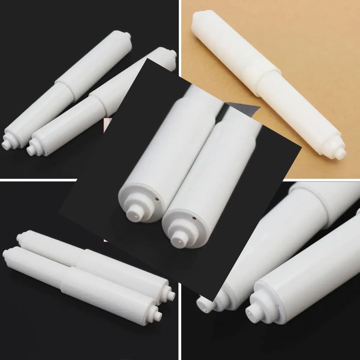 1/10PCS Bathroom Toilet Roll Spindle Spring Loaded Replacement Insert Holder Paper Holder General Household Bathroom Supplies