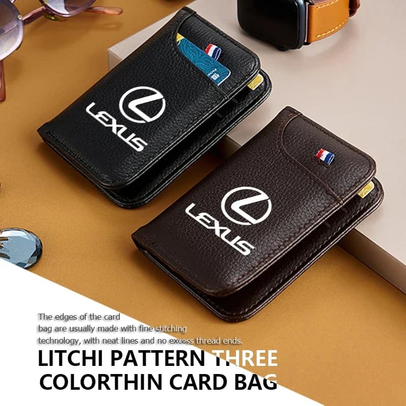 Car Wallet Driver's Licence Insurance Card Holder Multi Pocket Wallet For Lexus RX350 IS250 IS200 GS300 LX570 RC350 UX250h ES350