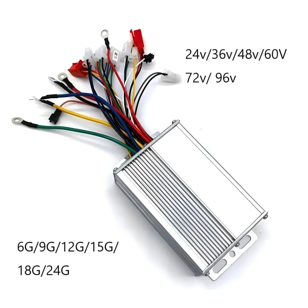 Electric Scooter Brushless Controller 36V 48V 60V 72V 350W 6 Mosfet Sine Wave Power Speed Governor For Ebike Bicycle Repair Part