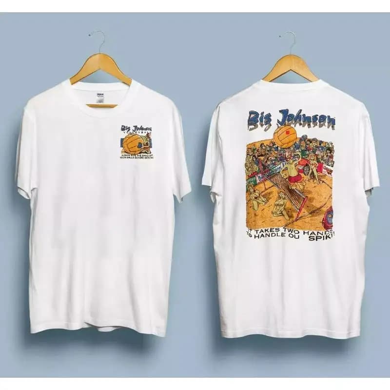 Big Johnson Vintage Volleyball T-shirt For Best Men