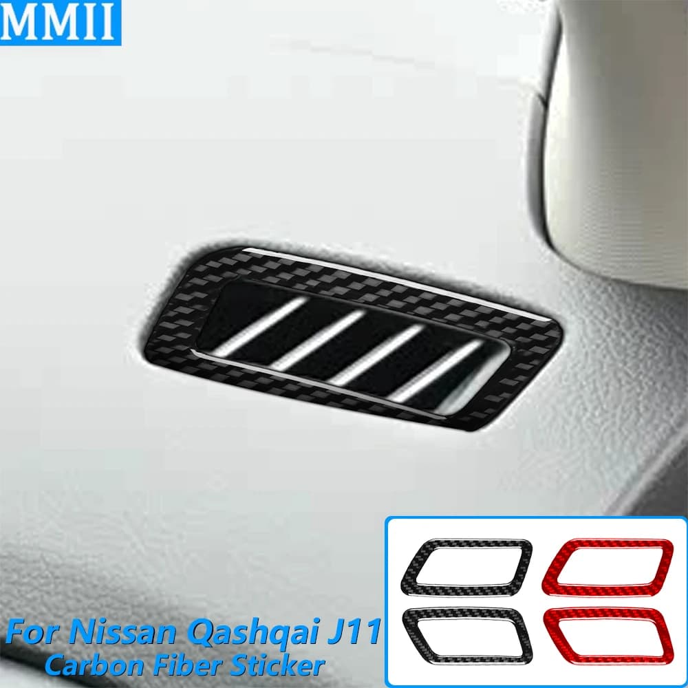 Per Nissan Qashqai J11 2017-2021, Copertura Decorativa in Fibra di Carbonio per Bocchette di Ventilazione Laterali, Accessori Auto, Adesivo