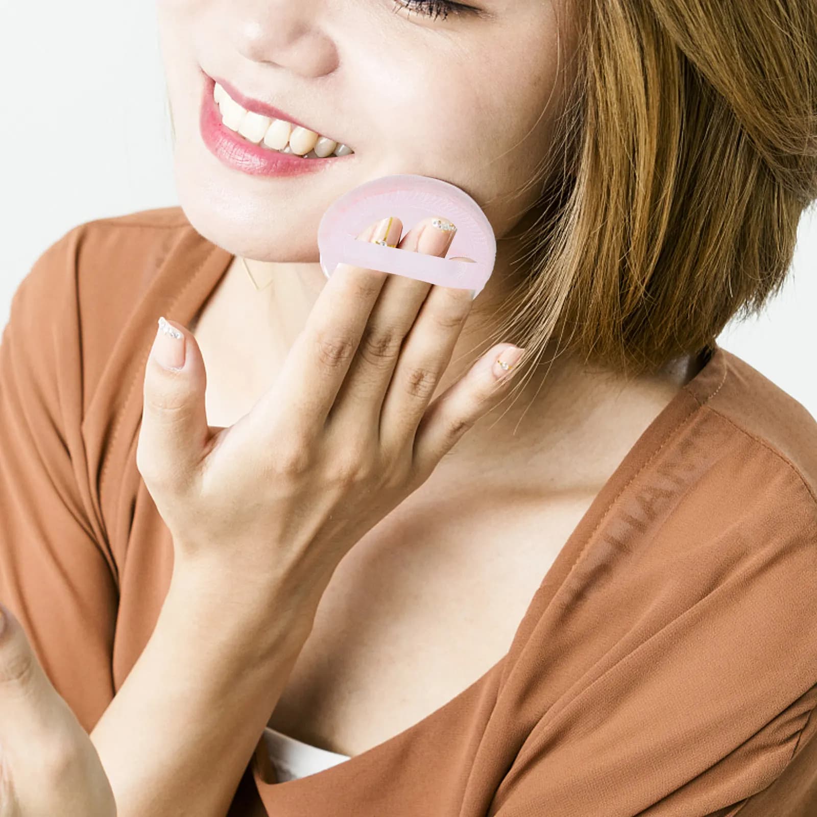 4Pcs Loose Powder Puff Premium Round Makeup Sponge for Foundation Concealer Puff Size M