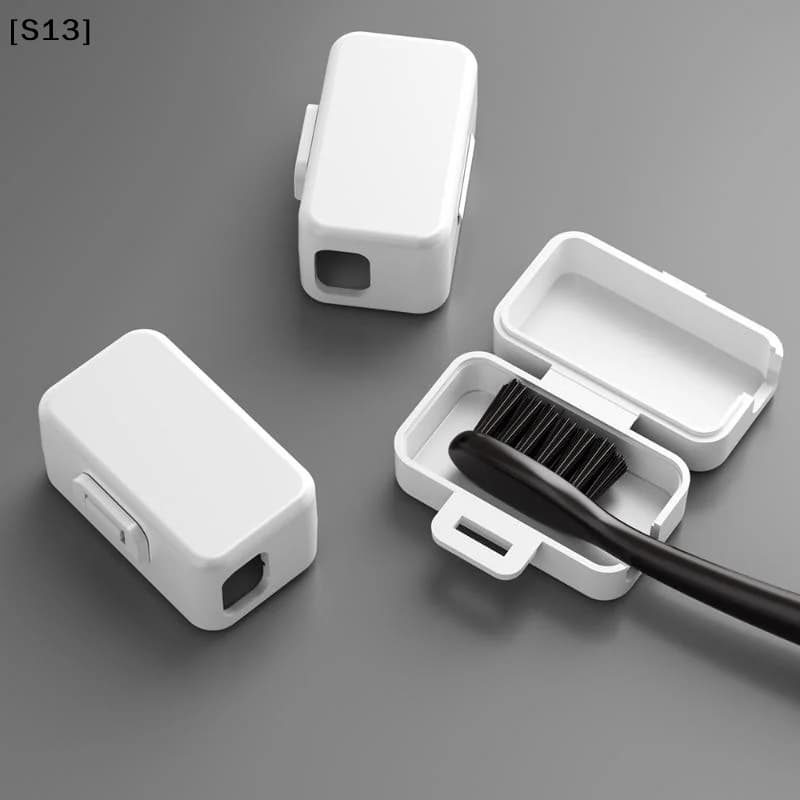 Portable Travel Toothbrush Holder - Waterproof Plastic Case With Cover For Toothbrush Head Storage, Home & Outdoor Use