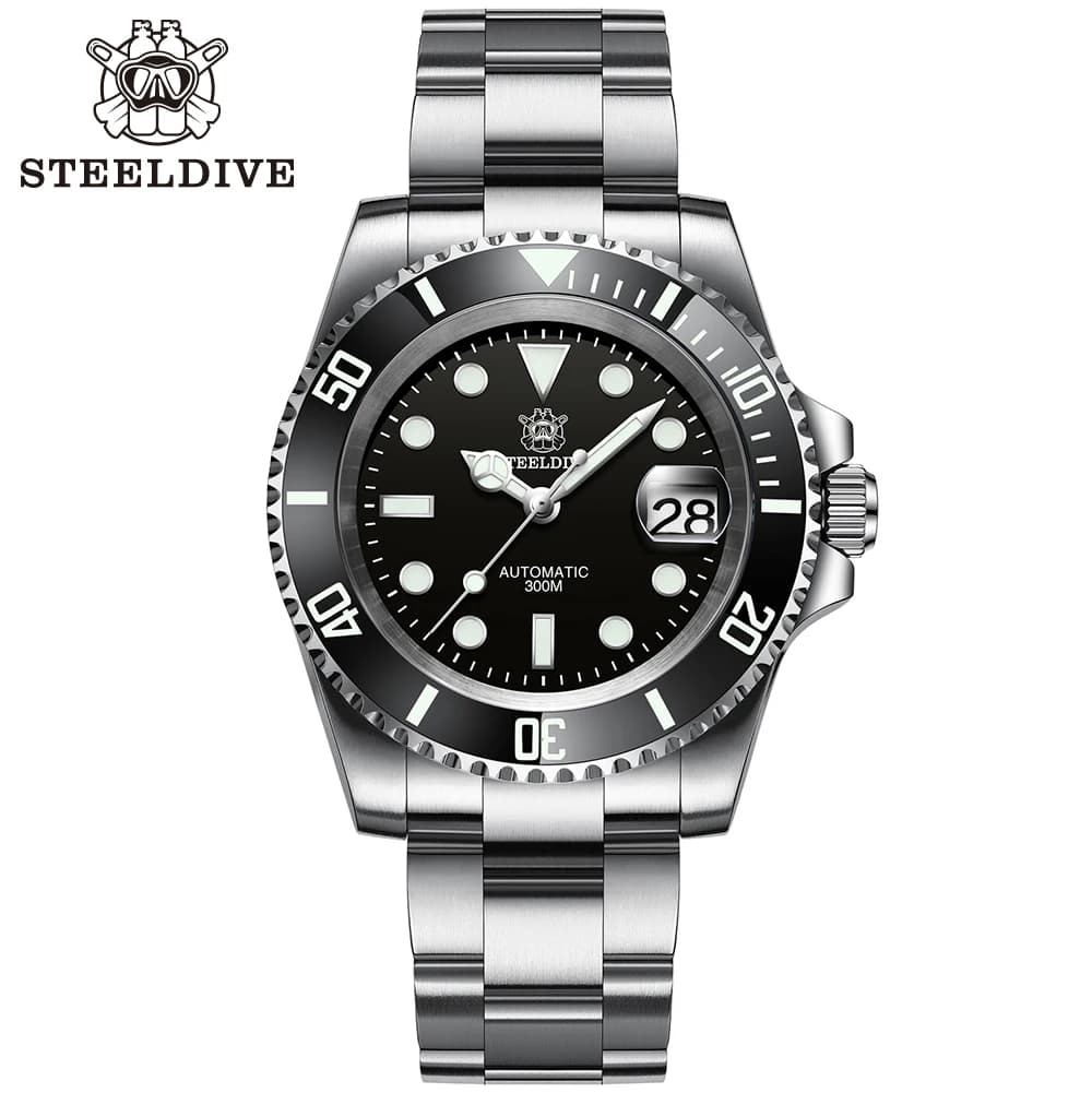 SD1953 Lunetta in ceramica di vendita calda 41mm Steeldive 30ATM Resistente all'acqua NH35 Orologio subacqueo automatico da uomo Reloj