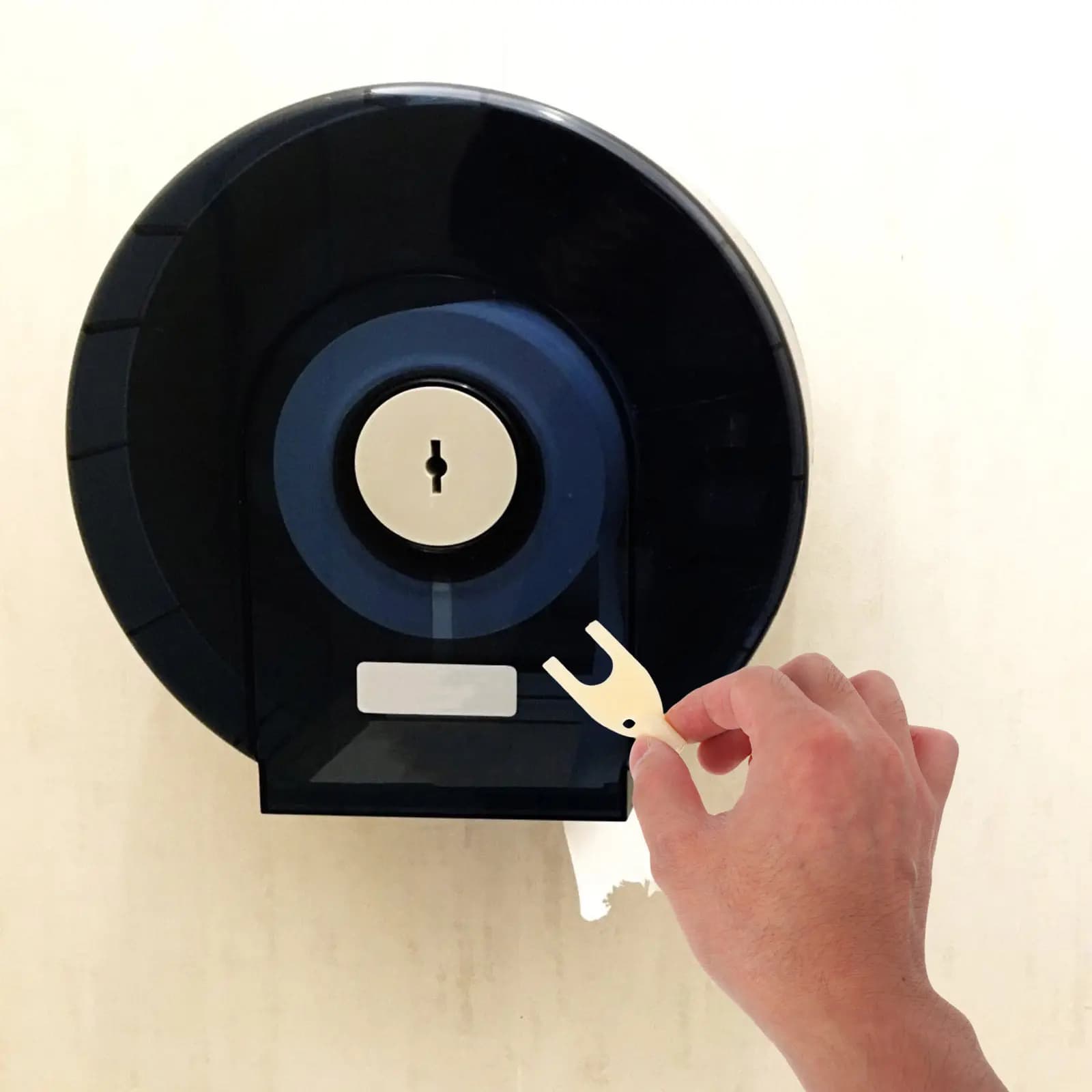 Set di 3 Chiavi di Ricambio in Plastica per Dispenser di Carta Igienica, Montaggio a Parete, per Uso Commerciale in Bagni