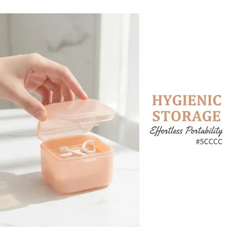 Breathable Retainer Storage Box for Dental Aligners Made from Safe Materials