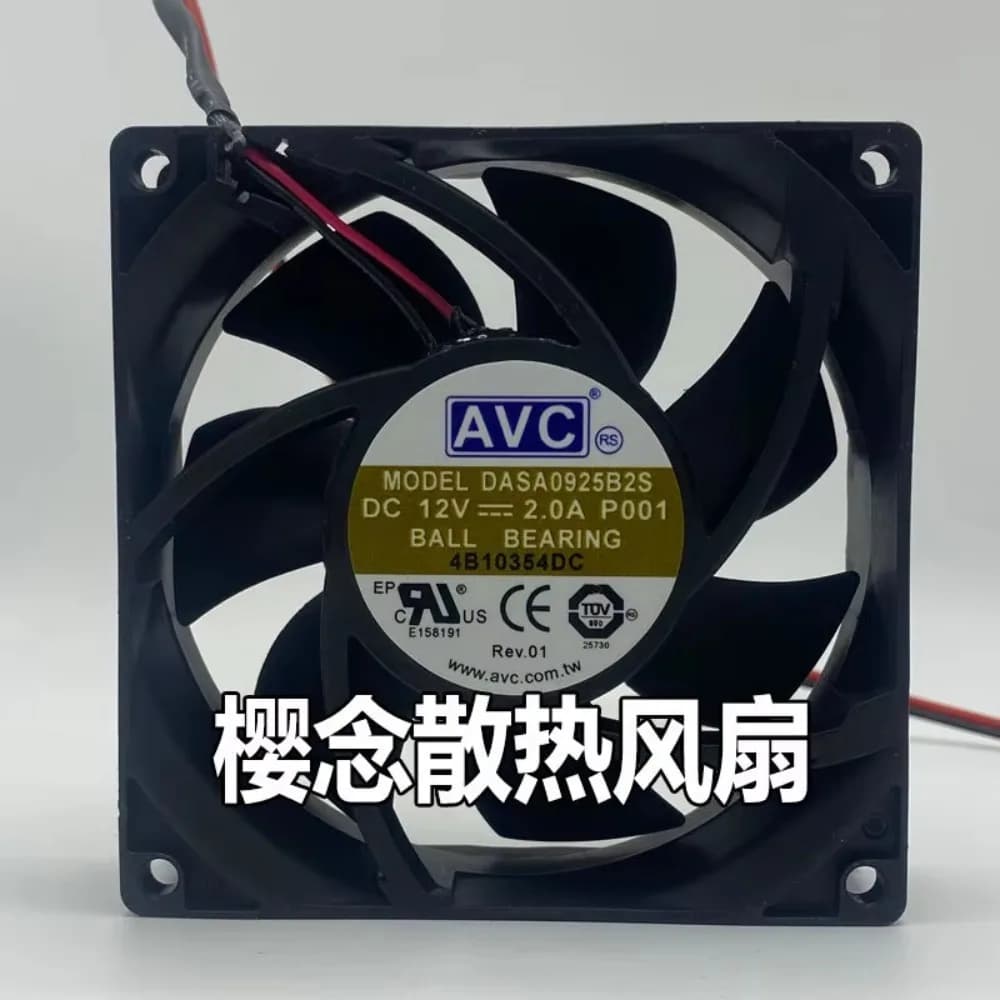 Ventola di Raffreddamento per Server AVC DASA0925B2S 2.0A 12V 9025 ad Alte Prestazioni 9CM