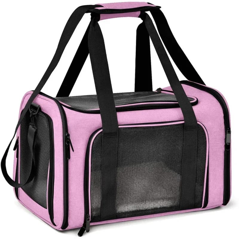 Portable Breathable Cat Backpack Large Capacity Foldable Pet Carrier Bag Shoulder Handheld Travel Outdoor Dog Puppy Transport