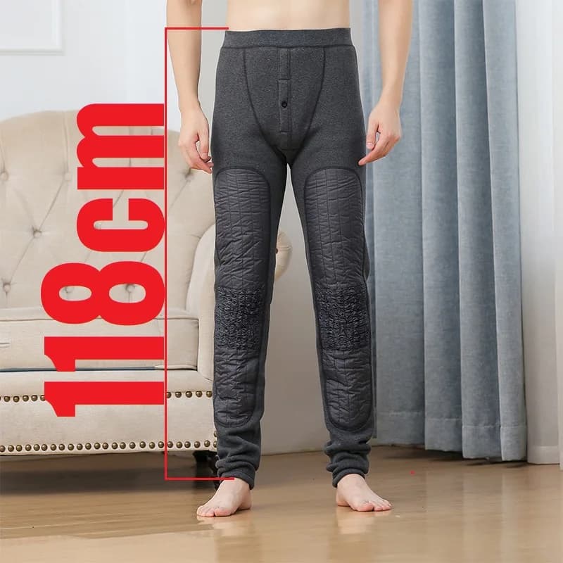 Pantaloni da uomo alti 190 cm 200 cm Foderati in pile Mutande lunghe da uomo Extral Lunghezza lunga Intimo termico invernale Pigiama Legging Abbigliamento attillato