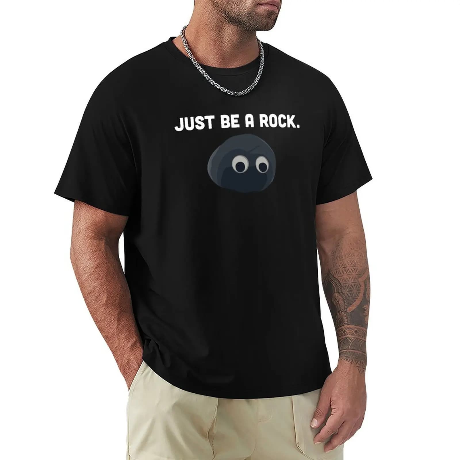 Semplicemente sii una roccia. T-Shirt Utility Casual da Lavoro