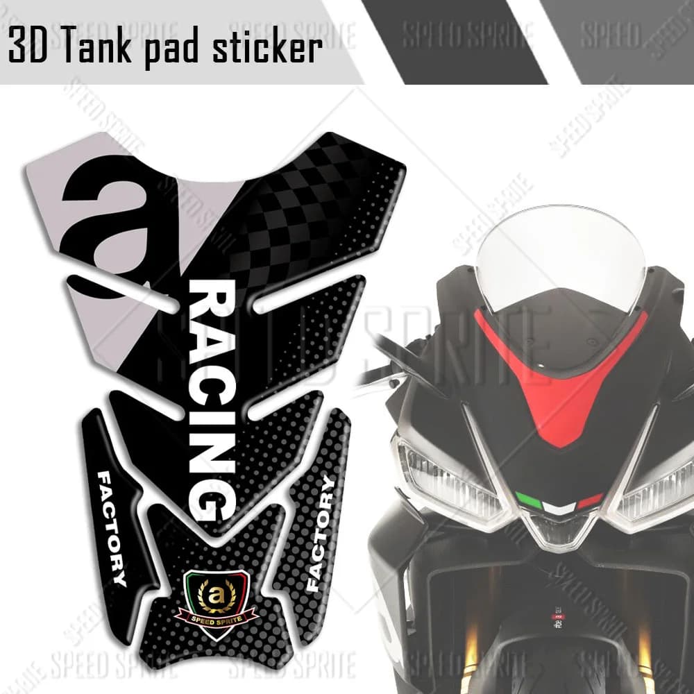 Per Aprilia 3D Rilievo Del Carro Armato Del Carburante Adesivi Della Protezione Della Decalcomania RSV4 GPR RS 125 150 Shiver750 900 Tuono v4 rs660 RS4 125 rsv 1000 mille