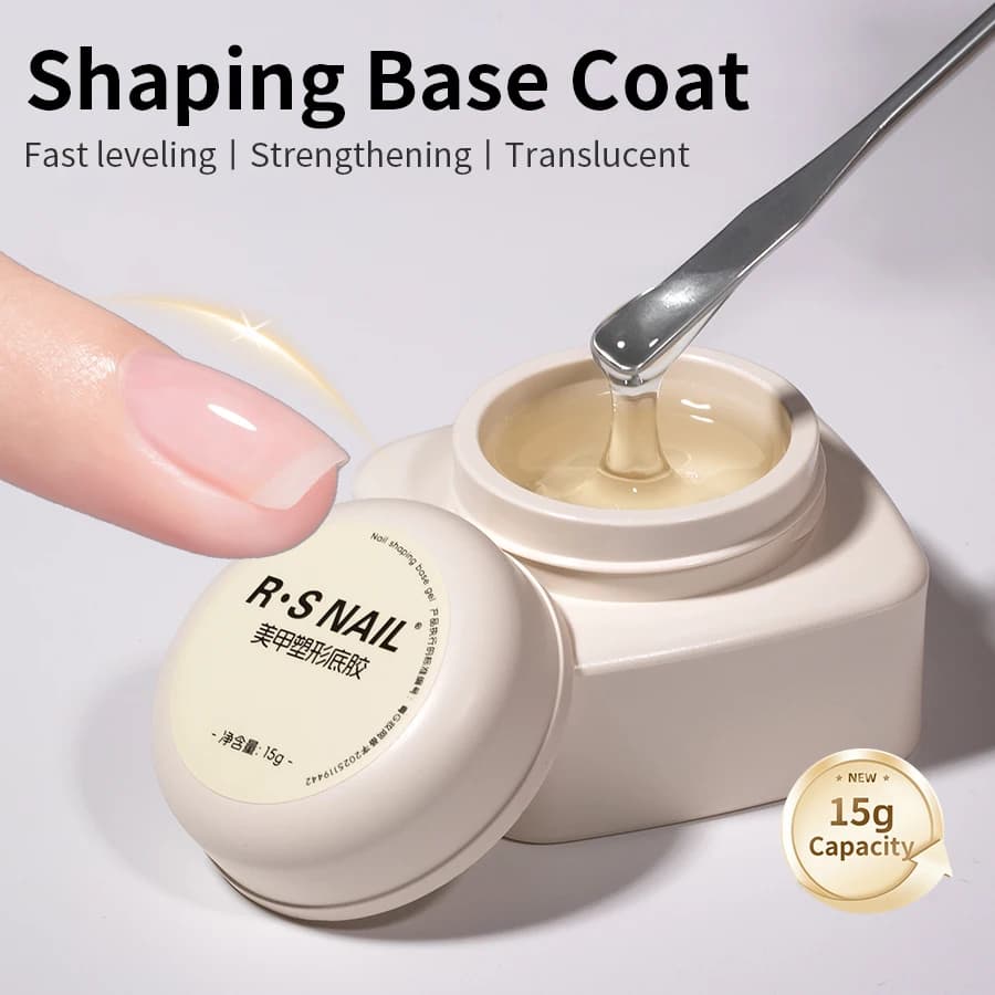 RSNAIL 15g Trasparente Base da Costruzione Gel Costruttore Gel per Unghie Smalto Rinforzante Base Coat Soak Off Gel UV LED Gel di Estensione ad Asciugatura Rapida