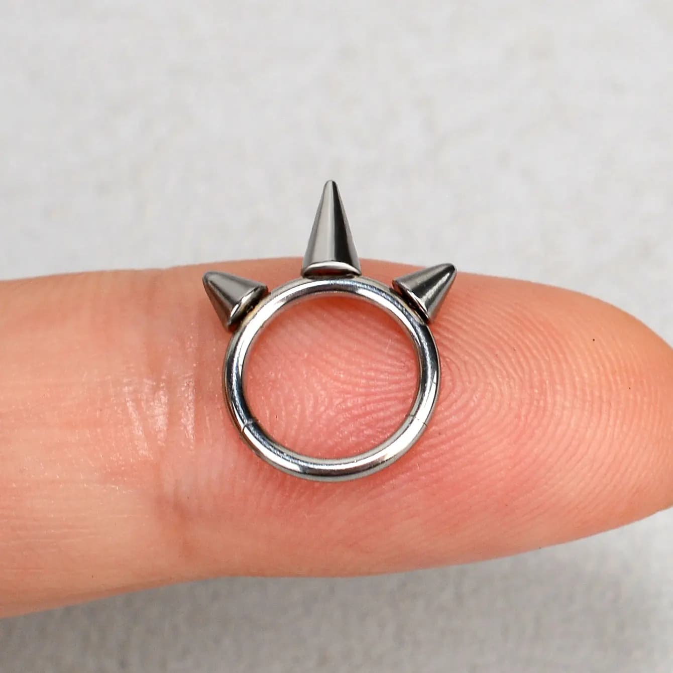1 pz acciaio inossidabile setto anello cerchio piercing anelli al naso cono punta elica cartilagine clicker trago orecchini gioielli per il corpo 16g