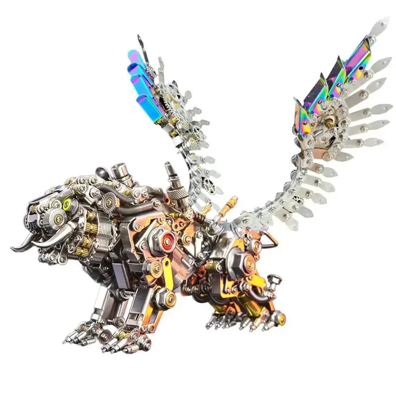 DIY Mechanical Puzzle Animal Toys For Children Adults 700pcs+ Bengal Tiger 3D Mechanical Metal Assembly Model Kits