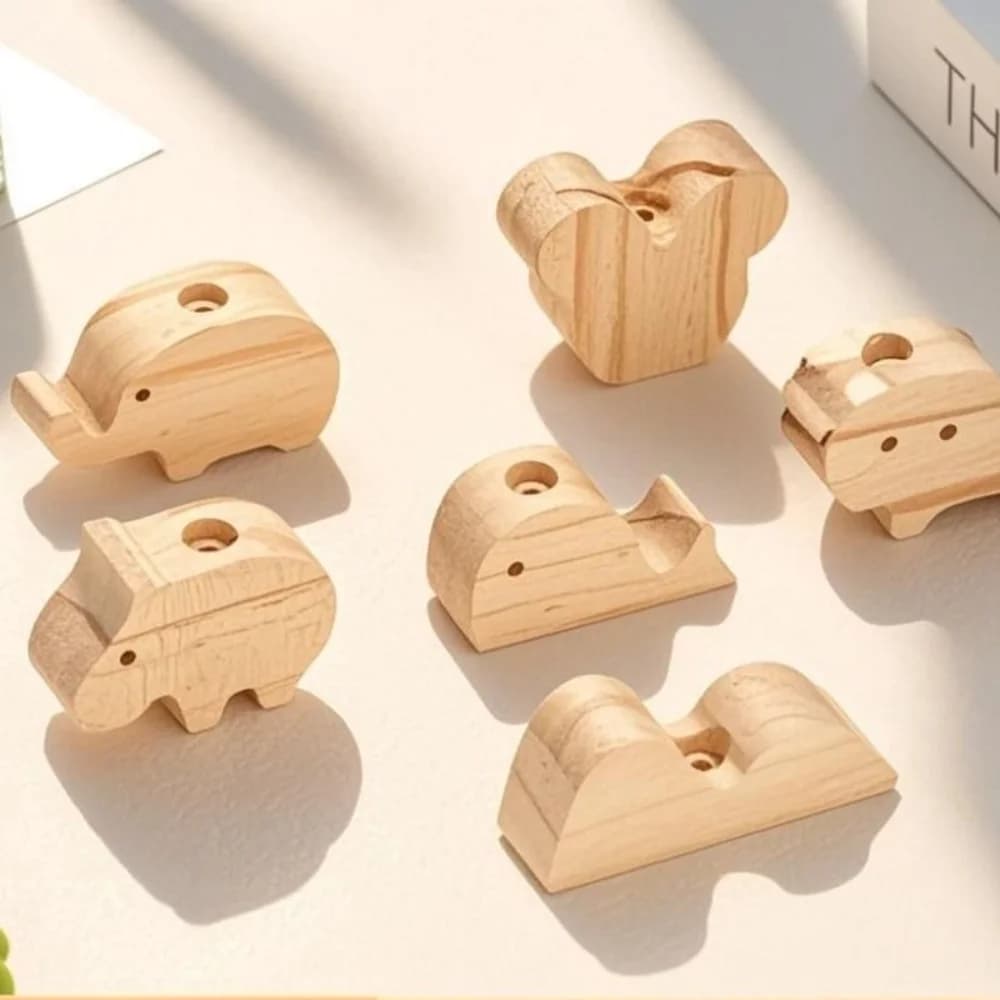 Diffusore di Aromi in Legno Ecologico, Deodorante per Ambienti a Forma di Orso/Coniglio/Elefante