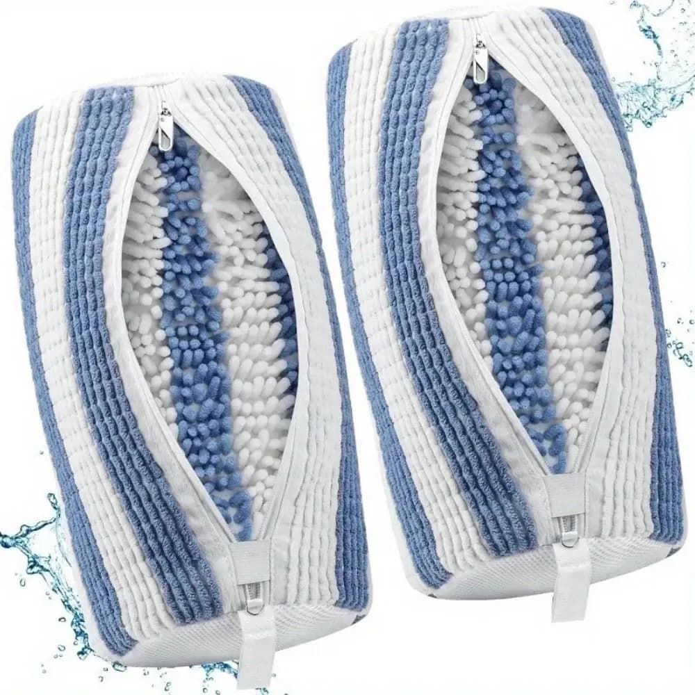 Protective Bag for Washing Polyester Shoes with Zipper closure, Soft Cylinder Bag for Washing Home Shoes