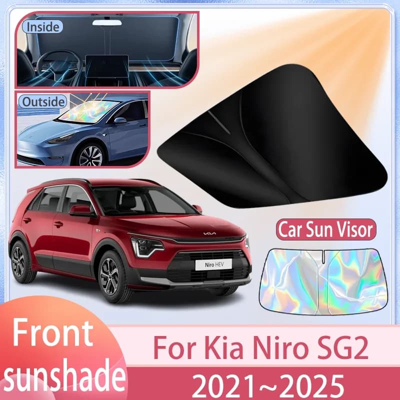 Auto Parabrezza Anteriore Parasole Per Kia Niro SG2 2021 ~ 2025 2024 2023 2022 Parabrezza Parasole Copertura Anti UV Protezione Accessori