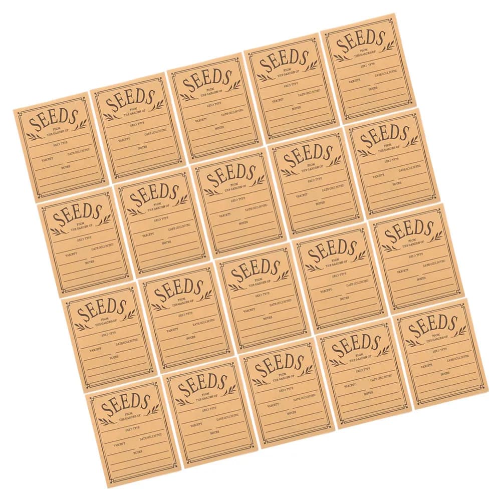 100Pcs Seed Envelopes Paper Small Resealable Storage Bags for Garden Hobbyists Small Parts Sample Bags Printed Flowers Envelope
