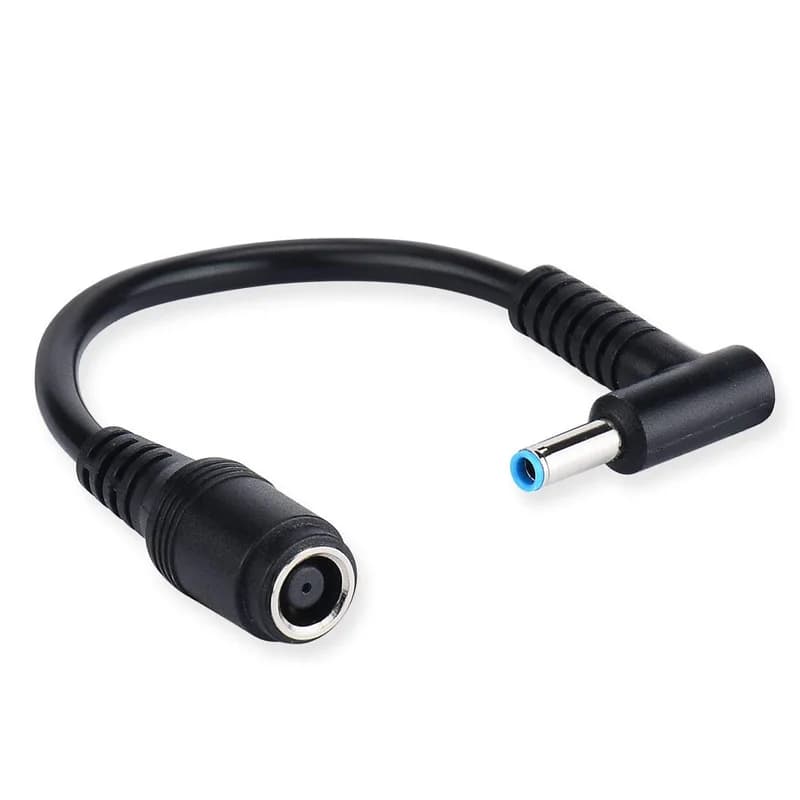 Adattatore di alimentazione CC da 7,4x5,0 mm a 4,5x3,0 mm Connettore per caricabatterie con punta per laptop HP Stream Spectre Pavilion Envy Elitebook Split Chrome