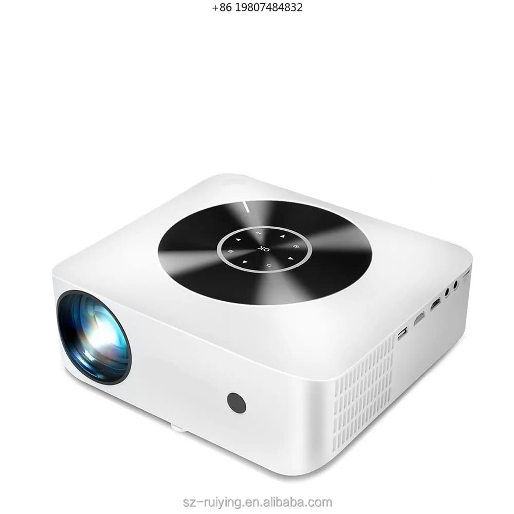 Mini 4K Smart Beam LED Projector 1080P Wireless Indoor Cinema Video Movie Smart Home Projector with Wifi Screen Mirroring