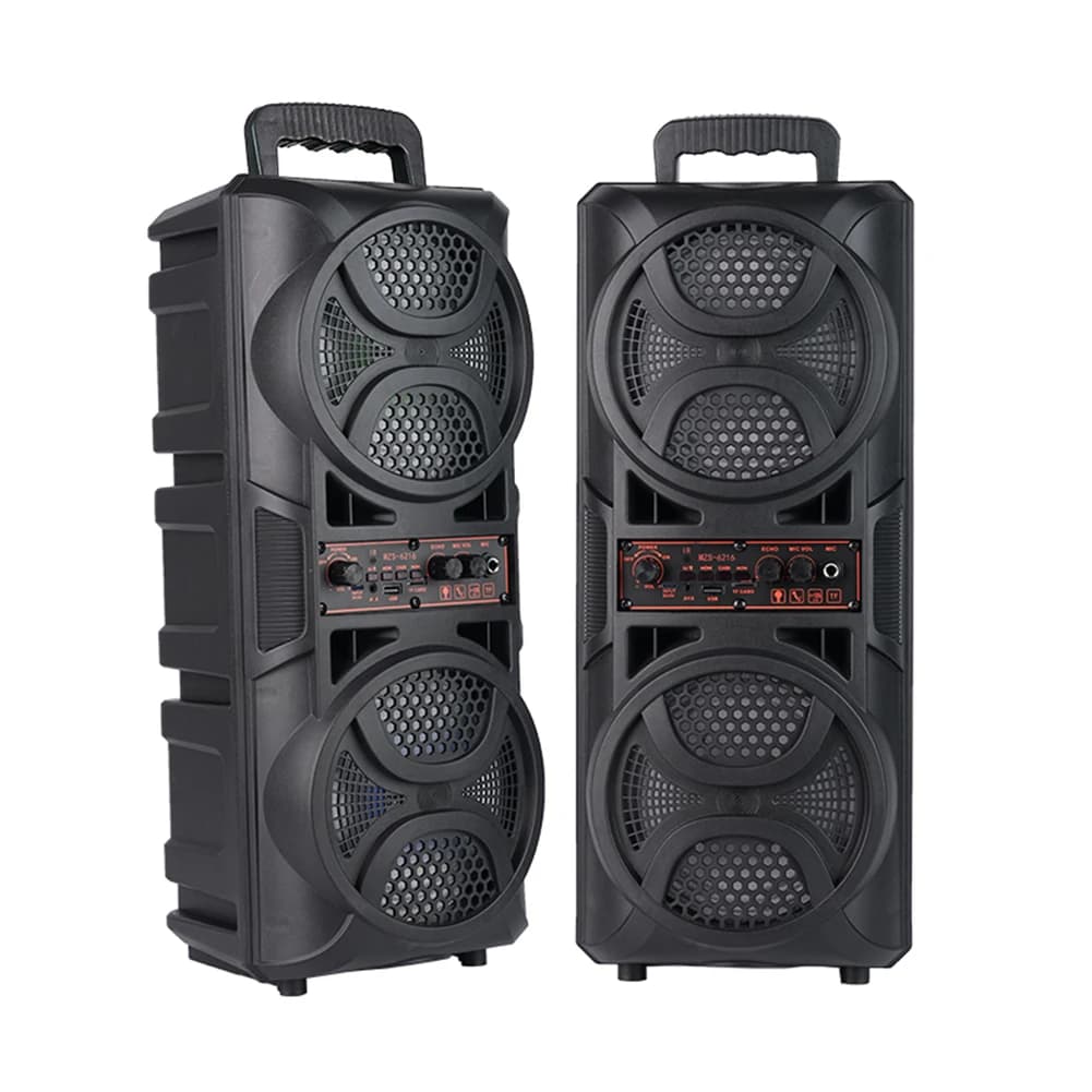 Bluetooth-Compatible Speaker Portable Speaker with Double Subwoofer Deep Bass Lights Loud Boombox for Home Outdoor Party Gifts